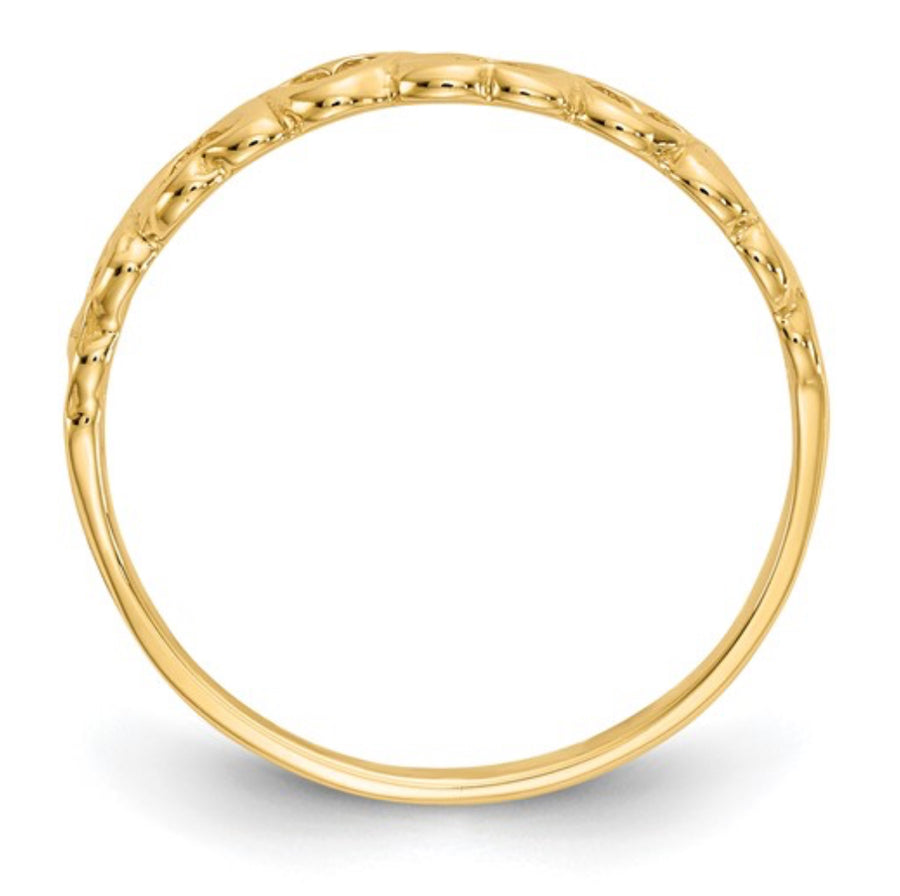 10k Gold Hearts Rings