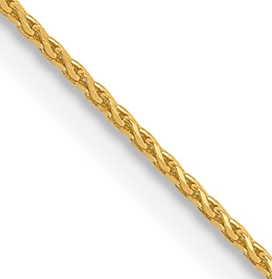 10K .65mm Diamond Cut Spiga Chain