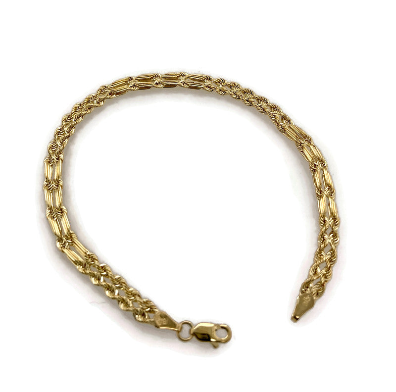 10K Gold Double Stranded Twist Bracelet