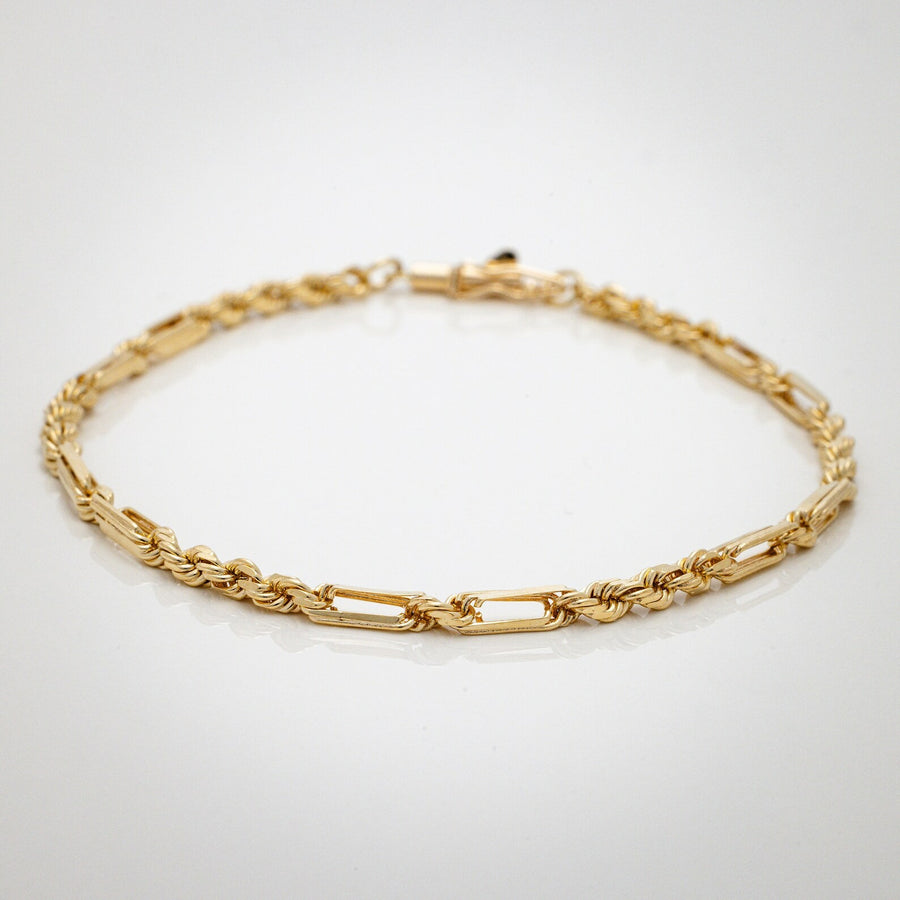 10K Gold Rope Milano Chain Bracelet