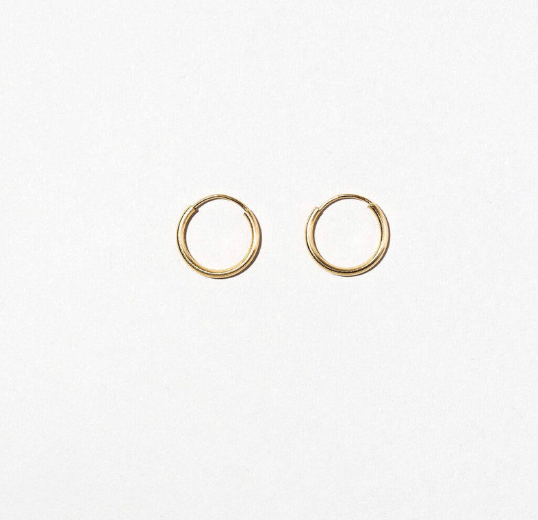 Small Infinity Hoop Earrings 14k Yellow Gold Fashion Beauty Designer Jewelry Store Discount