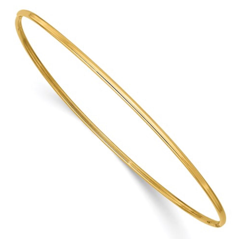 Polished Gold Bangle Bracelet