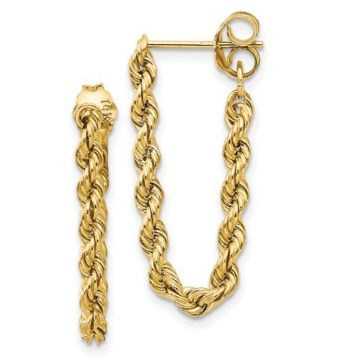 Rope Chain Flow Earrings