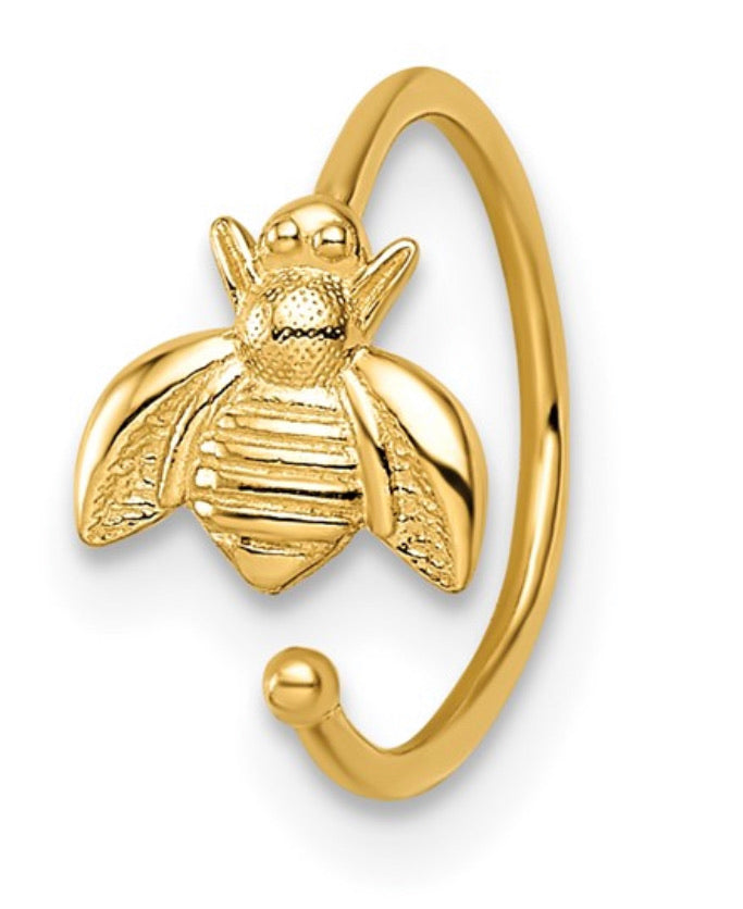 The Bree- 14K Gold Bee Ear Cuff
